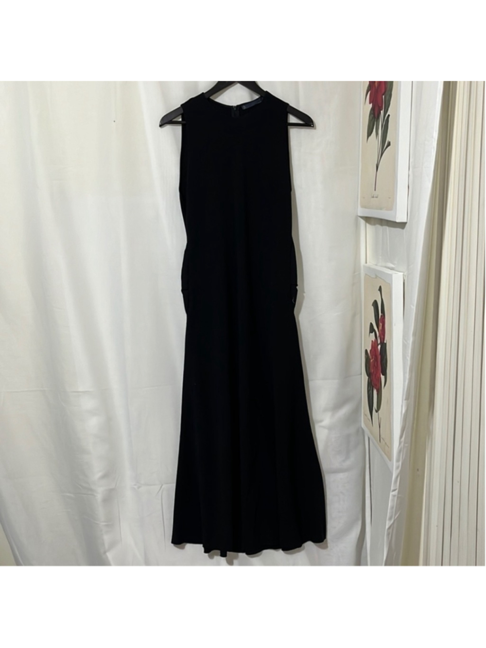 Zara Woman’s Studio Black Sleeveless High Neck Dress a171